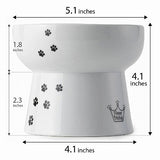 Necoichi Extra Tall Raised Cat Water Bowl
