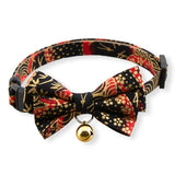 Necoichi Gilded Gold Bow Tie Cat Collar